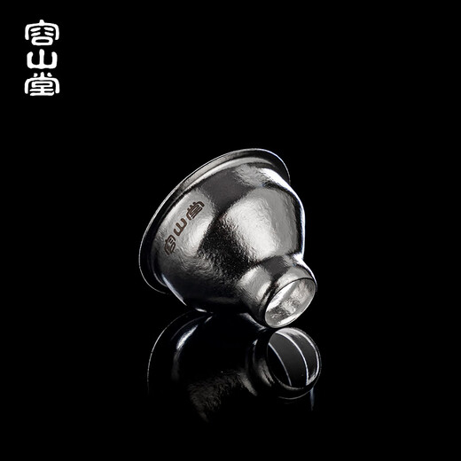 Rongshantang pure titanium wine bottle household large-capacity portable high-end exquisite empty wine bottle white wine bottle wine bottle filled with white wine Haoyue silver pure titanium wine bottle 1000ml + funnel