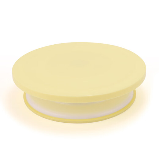 RSRDDY cake turntable cream decorating table household cake chiffon cake base rotatable birthday baking tool Nordic yellow