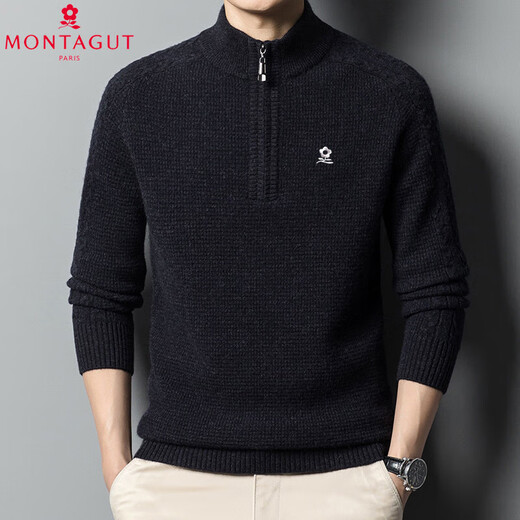 梦特娇（MONTAGUT）2025年新款羊绒衫秋冬毛衣男士新款加厚保暖打底中年爸爸装送礼 花米驼 5XL 195【 建议210-230斤穿】