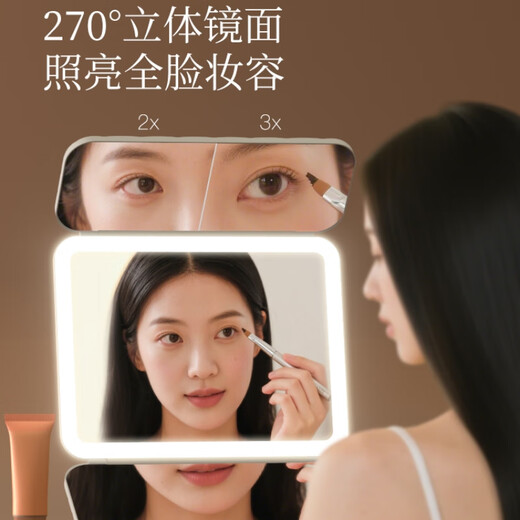 Modern makeup mirror with light led high-definition mirror smart beauty mirror vanity mirror desktop mirror birthday gift for women