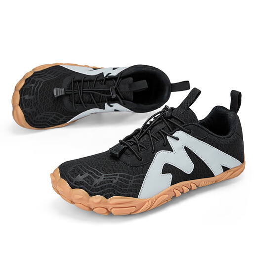 Indoor fitness shoes for men, squat and deadlift shoes for women at home, Pilates, jumping, yoga, rope skipping sneakers, silent and non-slip, black, deadlift/climbing/jumping, 36, one size too big/one size smaller