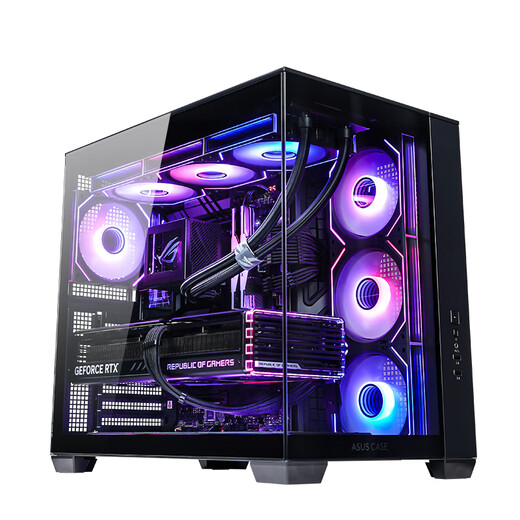 ASUS ROG family bucket Ultra7 265KF/RTX5080/5070/5060Ti graphics card host Creative Nation Delta game desktop assembly machine computer host complete machine U7 265KF+5060Ti+32G+1T丨三