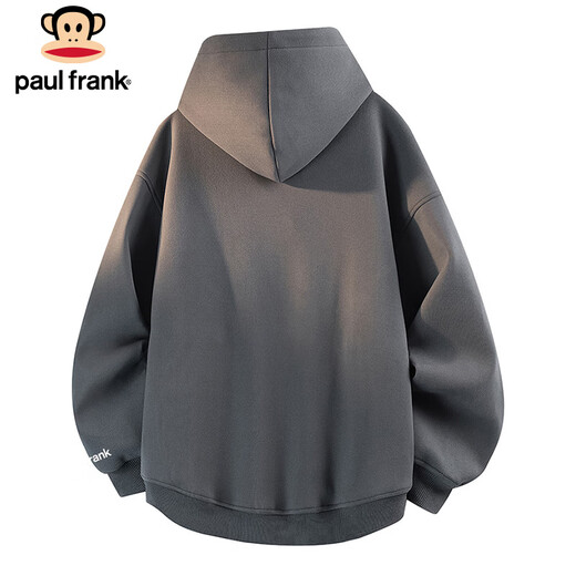 Мужская толстовка с капюшоном Paul Frank на осень и зиму, модное брендовое тяжелое пальто, мужской повседневный свободный топ, мужской темно-серый размер 2XL