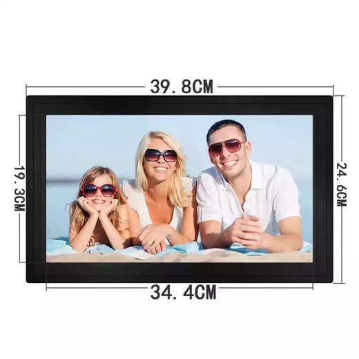 Cadre photo cloud intelligent haute définition 10 pouces 15 pouces, album photo électronique, publication de photos à distance WiFi à écran tactile, écran horizontal et vertical, mémoire blanche 32G de 10 pouces, modèle enfichable