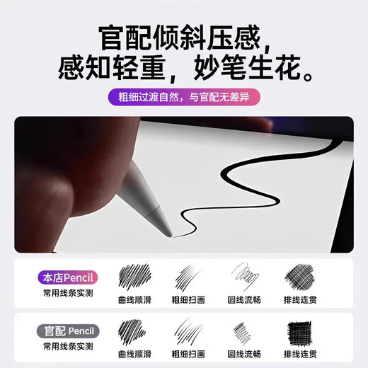 [US MIF Certification] Применимо к конденсатору Apple Apple Pencil Pen Pen Ipad Stylus Pro Flat Stylus Pen Air7 Bluetooth Mini Stylus 10 Плоская замена 11 Официальное эксклюзивное издание [Не требуется Bluetooth Connection 丨 Непрерывное и непрерывное прикосновение 丨 Магнитное абсорбция]