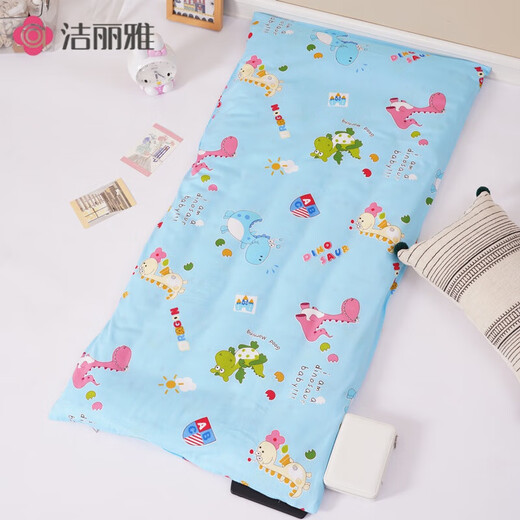 Customized kindergarten quilt cover, cotton children's mattress cover, mattress cover, cartoon baby pad, quilt cover, single quilt, pink Peggy cushion cover 100cm * 56cm