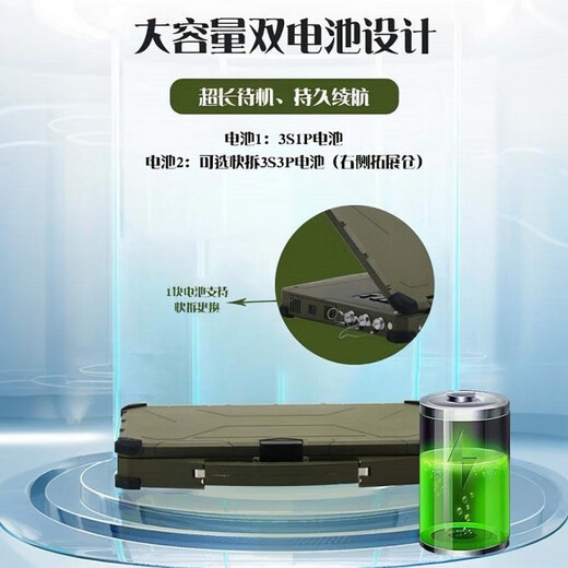 Blue Ju Technology (EVAK) portable military three-proof laptop high-performance processor ultra-thin fully reinforced laptop wide temperature operation protection level IP65 in line with the national military standard standard Customized consultation customer service (not the actual product, single shot will not be issued) I7-9750H 32G+1TB national military standard wide temperature operation