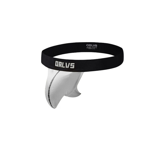 Solid Color Breathable Men's Thong Double Butt Fashionable Low Waist Independent Pouch Cotton No Butt Briefs OR158 Yellow M