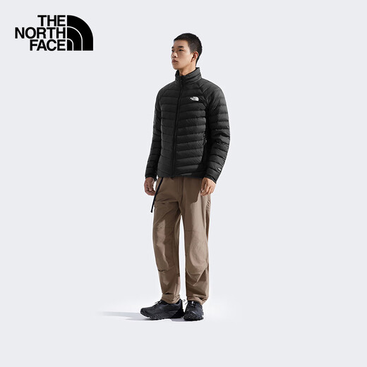 The North Face Down Jacket Men's Thunder Anti-splash 700 Puff Goose Down Lightweight and Warm Outdoor 25th Autumn and Winter New | 8DX2 JK3/Cosmic Black 2XL /185