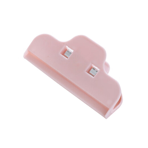 He Jiagong compression bag sealing clip sealing clip kitchen snack sealing clip food bag clip plastic bag sealer moisture-proof pink (OPP bag)