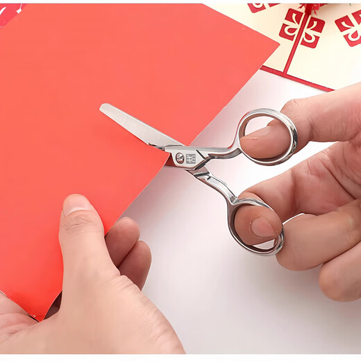 ZWILLING stainless steel children's scissors safety handmade small scissors art portable round head children's round head safety scissors