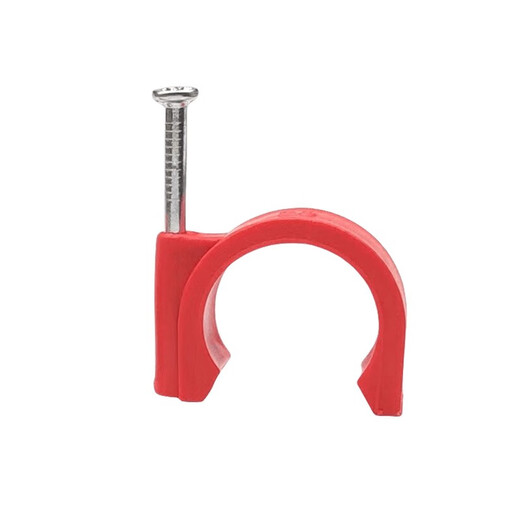 Bun Peng line cassette nail PE pipe edge 16 20 25 32mm steel hook type thickened and thickened plastic pipe 20 white national standard high quality pipe card 100 packs