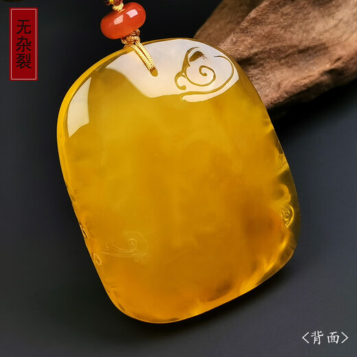 Hupai One thing, one picture, one certificate, natural beeswax pendant, Thousand-hand Guanyin Bodhisattva pendant necklace, sweater chain, flawless Guanyin 16.23g 47*38*15mm