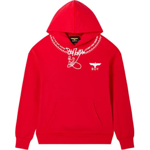 BOY LONDON兔子LOGO潮牌休闲卫衣男女同款 红色 S