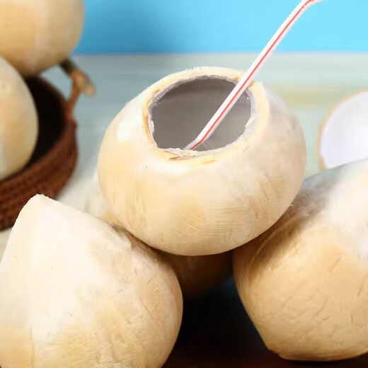 Jingdong Thai Coconut King fresh milky coconut seasonal whole box milk Coconut King imported tropical large fruit Milky Coconut King super value 9 pieces come with soft knife Selected large fruit single fruit 500-600g