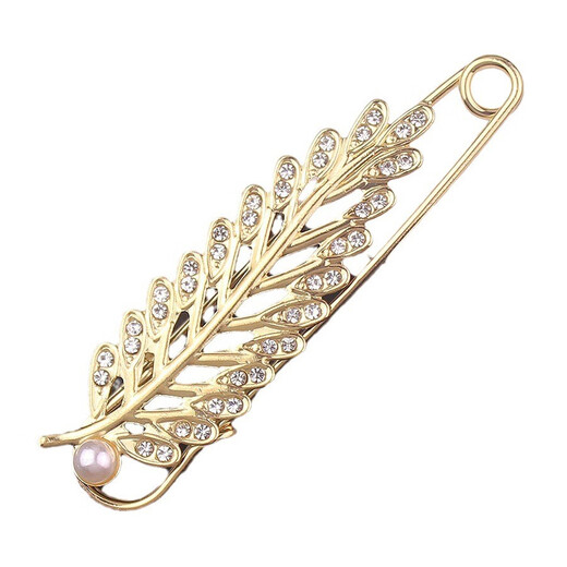 Antime scarf buckle winter clip buckle large pin fixed clothing accessories multi-functional sweater collar shawl brooch B070 large pin pearl bow tie