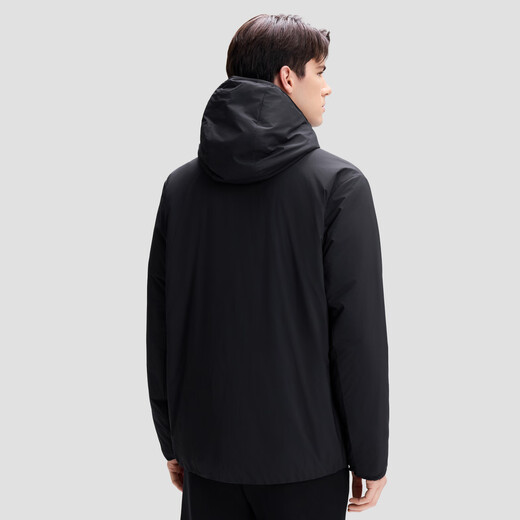 DESCENTE SKISTYLE Men's Warm Sports Thin Cotton Filled Packable Lightweight Sports Cotton Jacket BK-Black XL (180/100A)