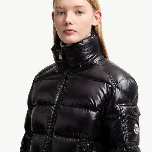 Moncler Maire Women's Hooded Short Down Jacket - Black M (2)