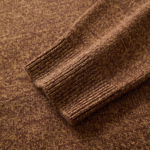 Chunzhu Thick Pure Wool 2025 Autumn and Winter New Half-Zip Lapel Casual All-Match Warm Sweater Women's Cardigan Caramel Brown M (80-110Jin Jin equals 0.5kg)