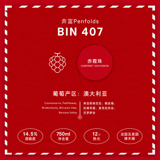 Penfolds Bin704+Bin407 Mirror Gift Box Double Set 750ml*2 Licensed Gift Box