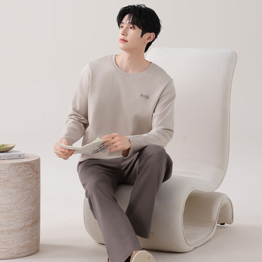 Langsha's 25th-year new product, the same style as celebrity Ren Jialun, safe quality pajamas for men and women, oxygen cotton antibacterial home clothes