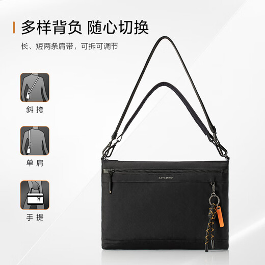 Samsonite men's business handbag 13.3-inch computer bag cow leather business trip briefcase New Year gift