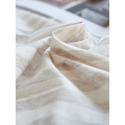 He Jiagong Tianzhu cotton quilt cover single piece pure cotton 1.5x2mx2.3 single 200x230cm220x240 quilt cover 180x200 light coffee medium strip baby quilt cover single piece 120cm*150cm
