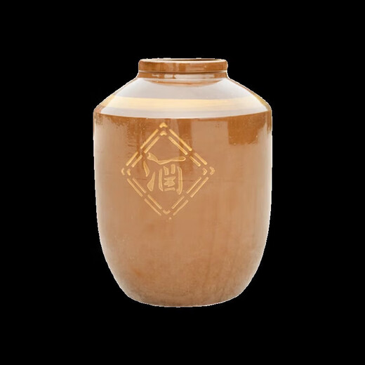 Wine jar wine jar ceramic household sealed wine storage wine jar old-fashioned clay pottery sealed jar cellar wine jar 50Jin Jin equals 0.5kg sealed cover thickened