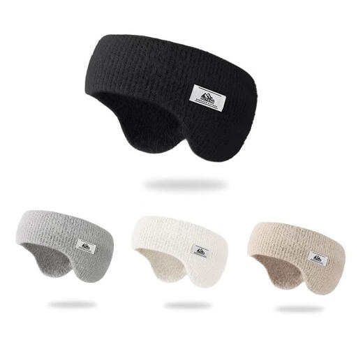 JCZS German quality winter warm earmuffs for men and women sports ear protection hairband headband forehead protection belt windproof and coldproof plus velvet DEZ43 gray warm and windproof