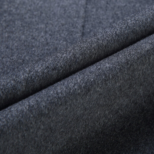 MONTAGUT French double-sided cashmere coat men's middle-aged autumn and winter short lapel jacket wool woolen casual coat black S 165/84A