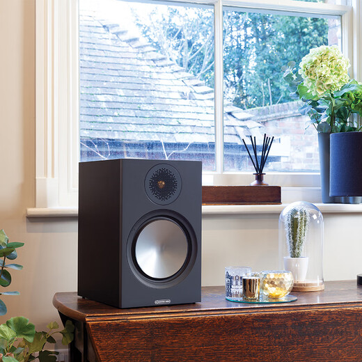 Monitor Audio [flagship set] Copper 100 bookshelf speakers Imported HIFI passive audio level audio Desktop audio 2.0 HIFI set Copper 100+Atesa combined amplifier