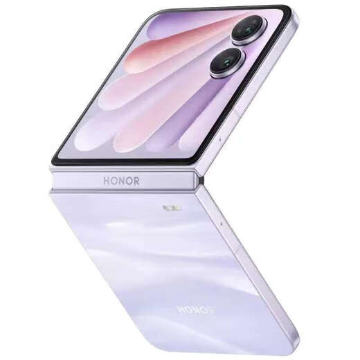 HONORMagicVFlip2 large selfie phone new product folding phone large external screen dual screen mobile phone Dawn Purple 5G full network 12GB+256GB official standard nationwide warranty