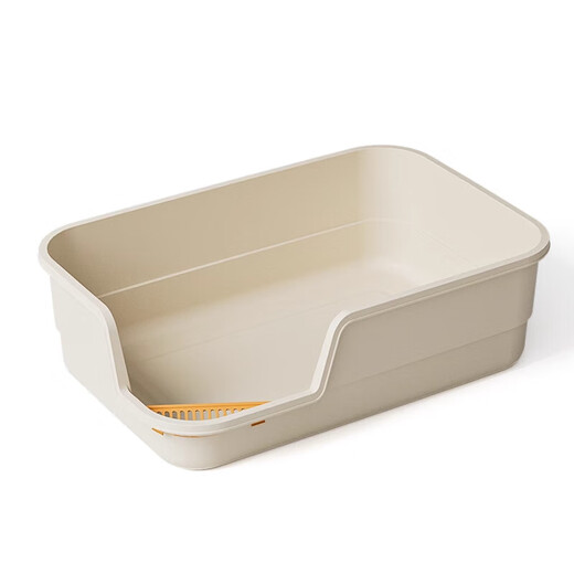 Event Cat Litter Box Extra Large Anti-Splash Mat Anti-odor Fully Semi-Enclosed Cat Toilet Cat Litter Box Supplies Event Exclusive Big Mac Style 66cm Yellow