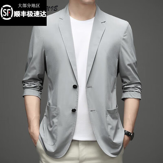 AX Armani men's spring and autumn thin casual suit casual jacket black M 170