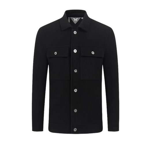 Jiumuwang men's jacket men's autumn and winter wool blended lapel easy-care workwear casual thickened jacket for men