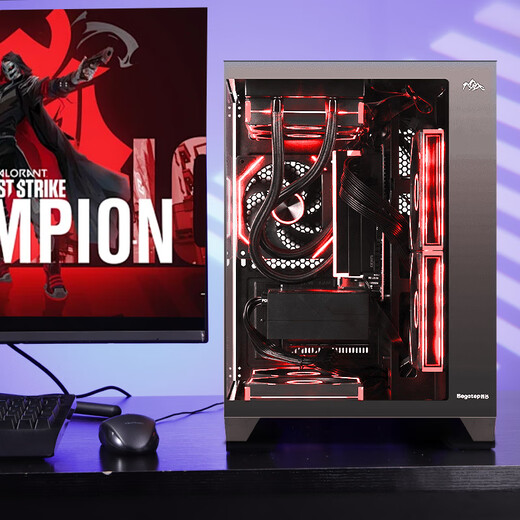 Xingu RTX5060TI/5060 host I5 14600KF/12600KF assembled computer host high-end e-sports game host desktop DIY complete machine white sea view room 1 12600KF/5060/16G/512 black