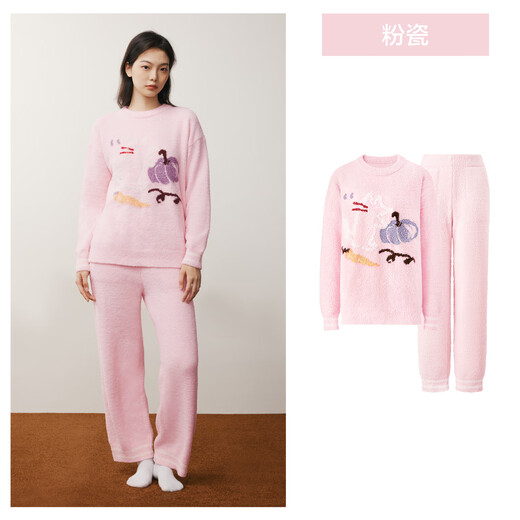 There is a tree Cheng Yi's same style women's pajamas women's half-velvet anti-static autumn and winter 2025 new home clothes suit men