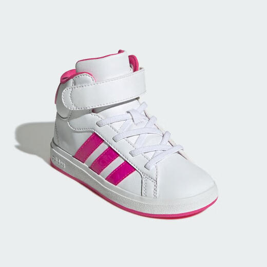 Adidas (adidas) 2025 Girls GRAND COURT MID K Sports and Leisure Sneakers JR0806 35.5