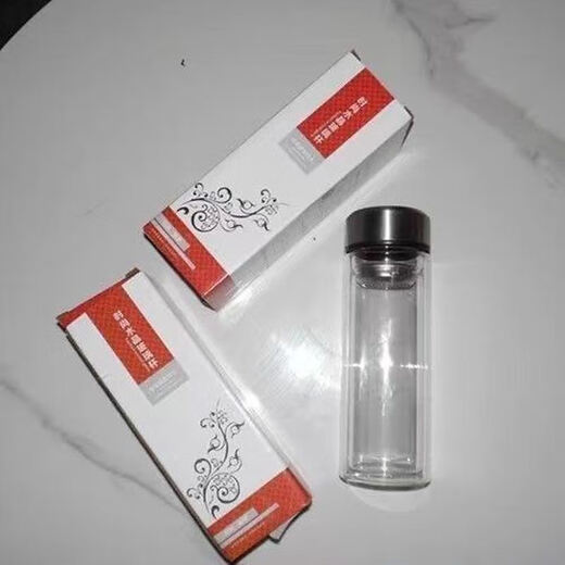 Fat Donglai is a drop-proof tempered glass cup 500ml, which is drop-resistant and high-temperature borosilicate double-layered glass protective cover for men's tea cups and water cups. Steel color 550 ml, anti-fall and explosion-proof, double-layer high.