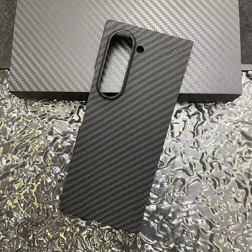 Samsung (SAMSUNG) original quality zfold6 Kevlar aramid fiber material Samsung zfold7 mobile phone case ZFold5 carbon Samsung zfold6 three-piece blue fine lines 600d volcanic hole single back cover