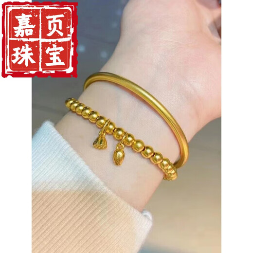 Jiaye ancient method heritage bracelet pure gold 999 gold clad with silver solid bracelet bracelet 20 grams heritage bracelet + order notes 20 grams heritage bracelet + two generations of joy bracelet