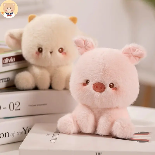 Jewelry, pigs, bears, rabbits, dolls, table companions, small ornaments, toys, birthday gifts, wedding accessories, table companions, little brown bears 1 pc