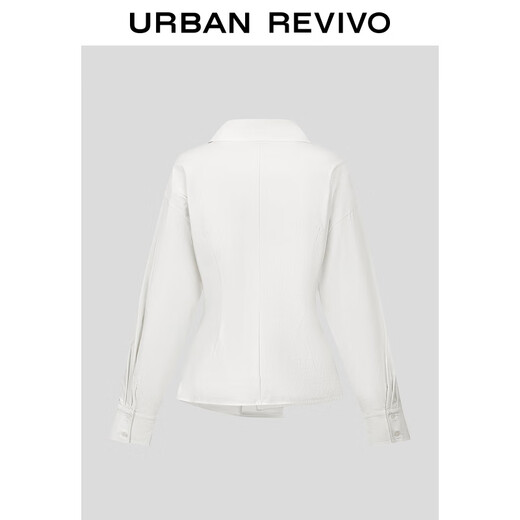 UR2025 Winter New Feminine Pleated Waist Irregular Hem Blouse Shirt UWM250159