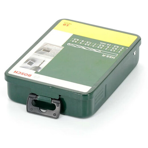 Bosch (BOSCH) metal twist drill bit HSSR metal drill bit twist drill bit hand electric drill bit 19 iron box set