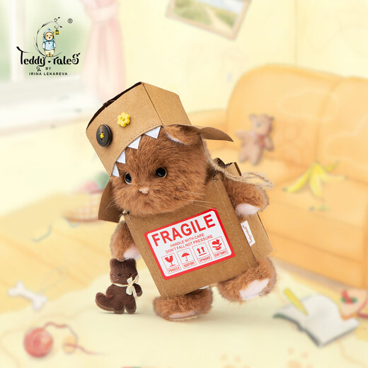 Lena Bear (TeddyTales) Lena Meow Naughty Squad Trendy Plush Blind Box Doll Pendant New Year's Gift Birthday Gift for Girls End Box 6 Unduplicated 15cm