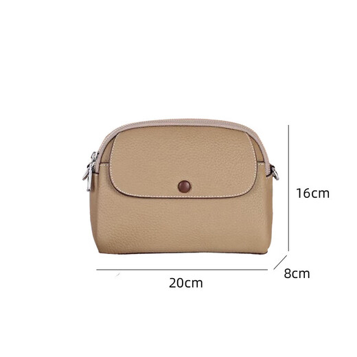 GOLDLION G+ TOGO pattern first-layer cowhide women's bag 2025 new genuine leather fashion bag simple and versatile one-shoulder cross-body sea blue