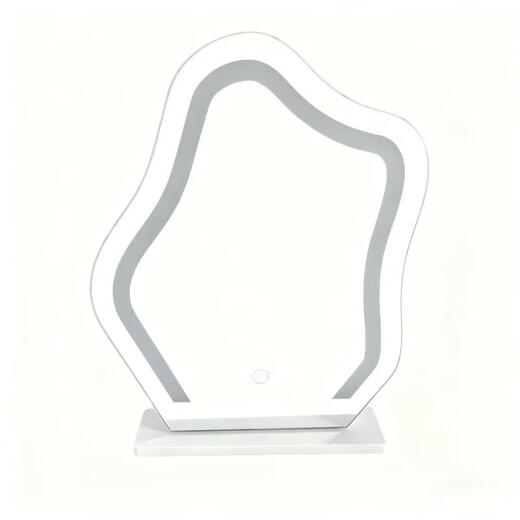 【温柠同款】云朵化妆镜子带灯台式桌面穿衣镜梳妆镜轻奢LED高级智能镜主卧梳妆台镜子 送女生礼物 LED智能云朵镜 白色插电款三色调光 特大号