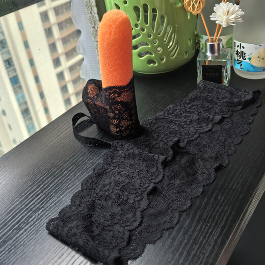 Yeya sexy men's thong, tempting transparent lace wide-brimmed waist, comfortable and open opening JJ set U convex T underwear, black L, recommended 90-135Jin Jin equals 0.5kg, hip circumference within 95