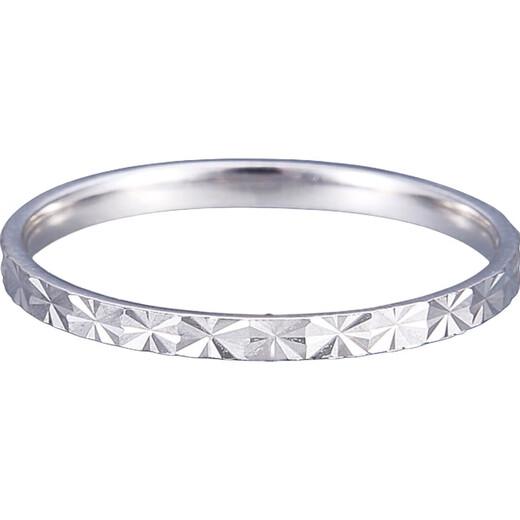 China Gold (CHINA GOLD) platinum ring, car flower ring, gift for girlfriend, gift for others, 12 rings, about 1.46g