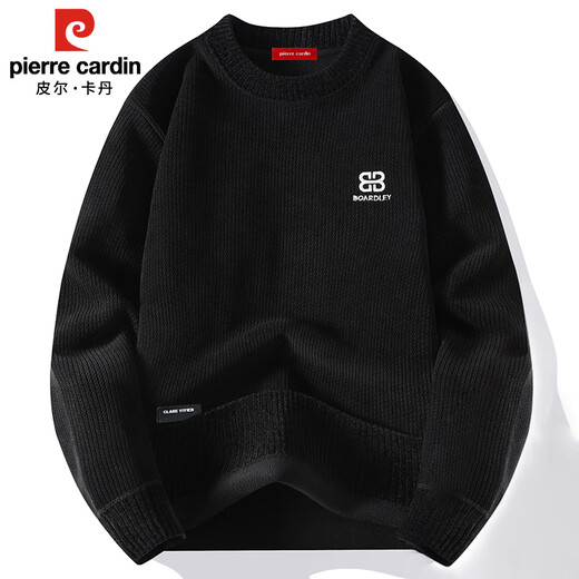 皮尔卡丹（pierre cardin）卫衣男加绒重磅高端一体绒加厚秋冬季保暖打底衫上衣服 米色 XL